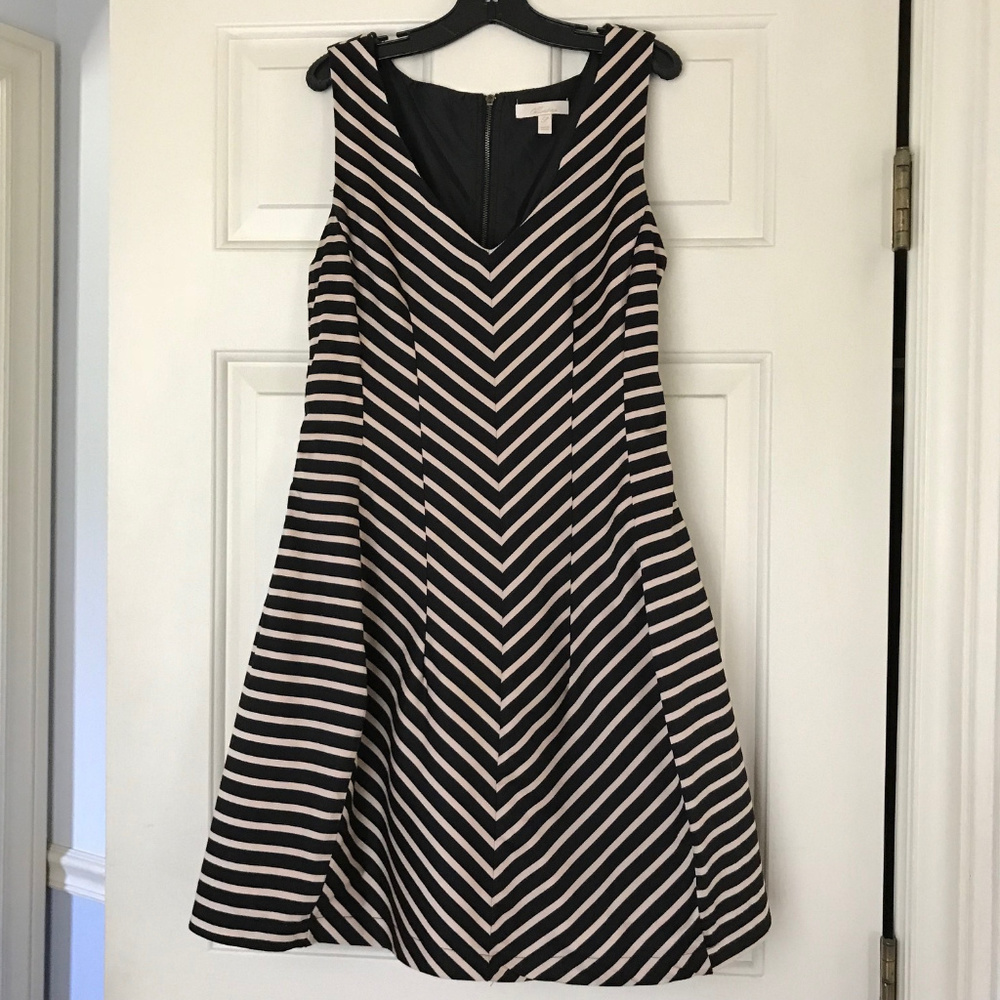 Monteau Striped Sleeveless Dress, Petite